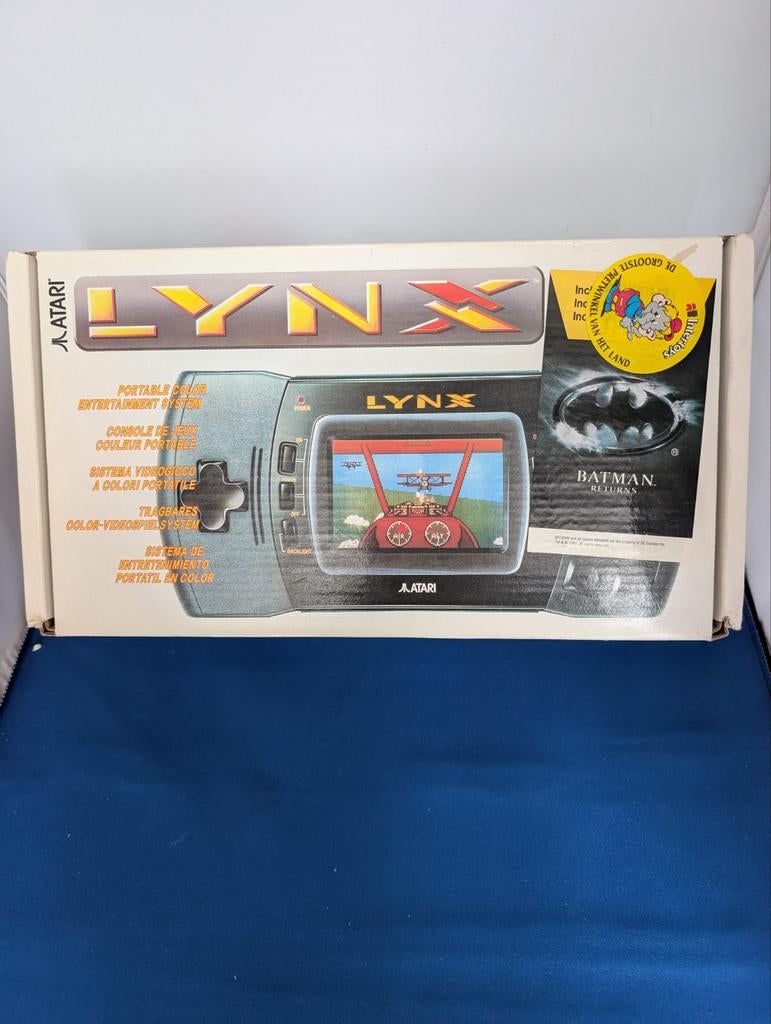 Atari Lynx - Draagbare Console in Doos + Batman, Spelcomputers en Games, Spelcomputers | Atari, Ophalen of Verzenden, Zo goed als nieuw