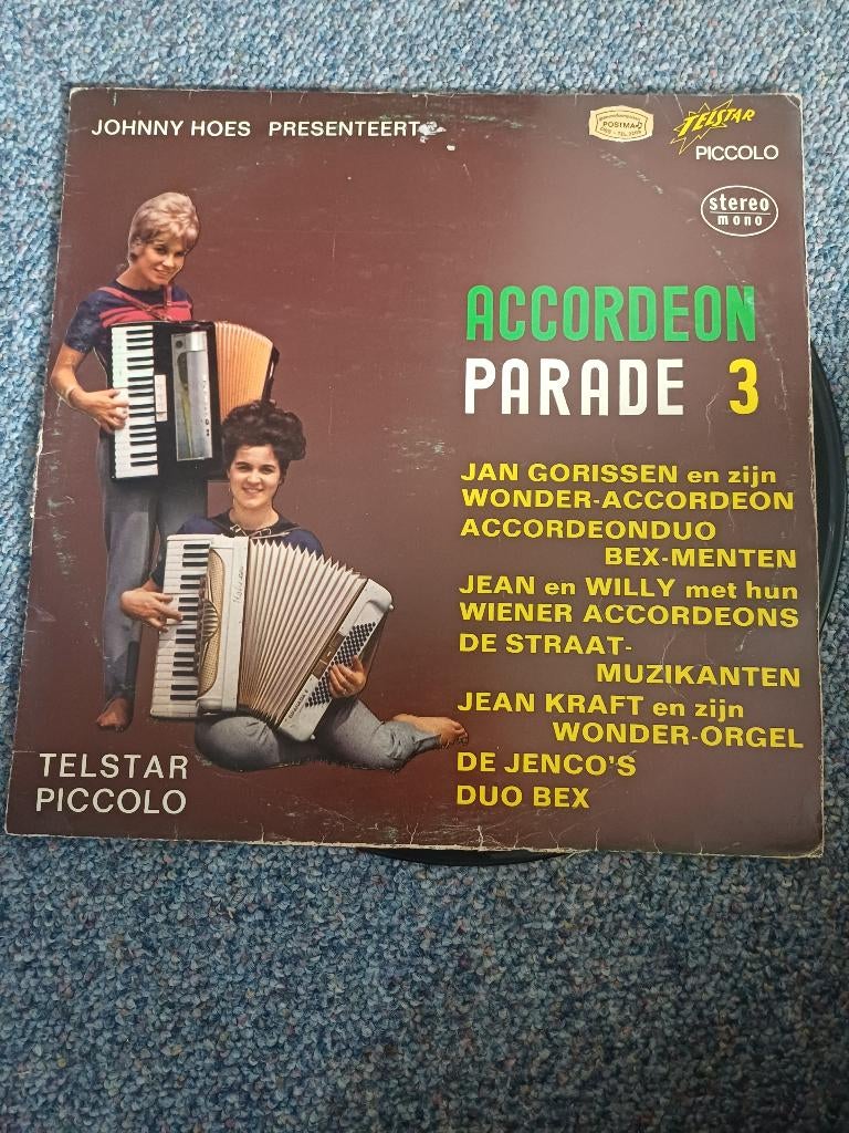 Elpee nederlands accordeonparade, Ophalen of Verzenden, Gebruikt, 12 inch, Levenslied of Smartlap