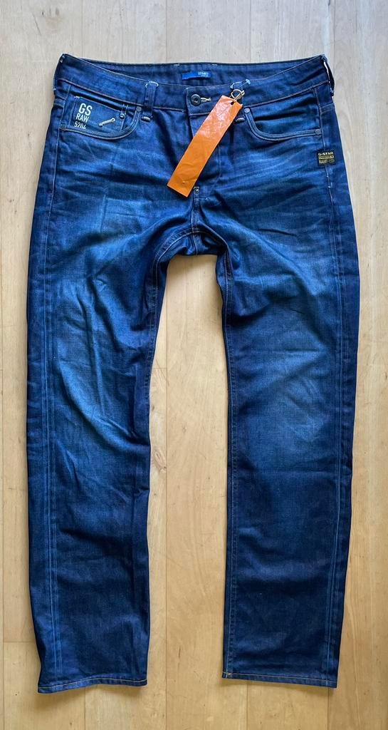 G Star Raw Attacc Low Straight Jeans spijkerbroek W34 L34, Ophalen of Verzenden, Zo goed als nieuw, Blauw, W33 - W34 (confectie 48/50)