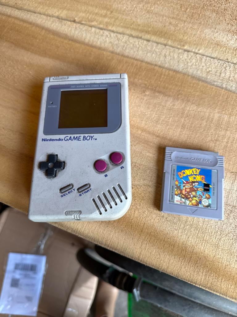 Gameboy Classic met Donkey Kong, Spelcomputers en Games, Spelcomputers | Nintendo Game Boy, Ophalen of Verzenden, Gebruikt, Game Boy Classic