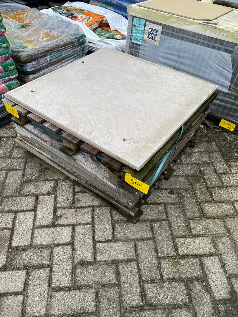Keramiek Tegels 90x90cm - Restpartij, Ophalen, Gebruikt, Keramiek, Minder dan 5 m²