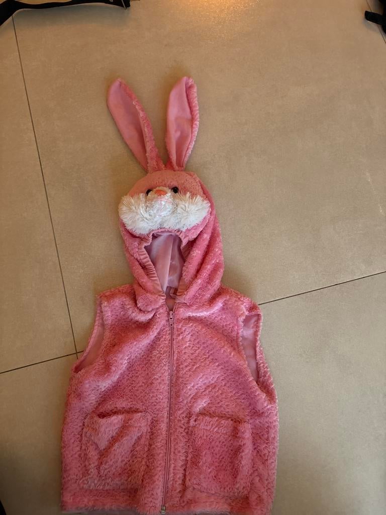 Konijn Bodywarmer Carnaval Verkleedkleding, Kinderen en Baby's, Carnavalskleding en Verkleedspullen, Ophalen, Zo goed als nieuw