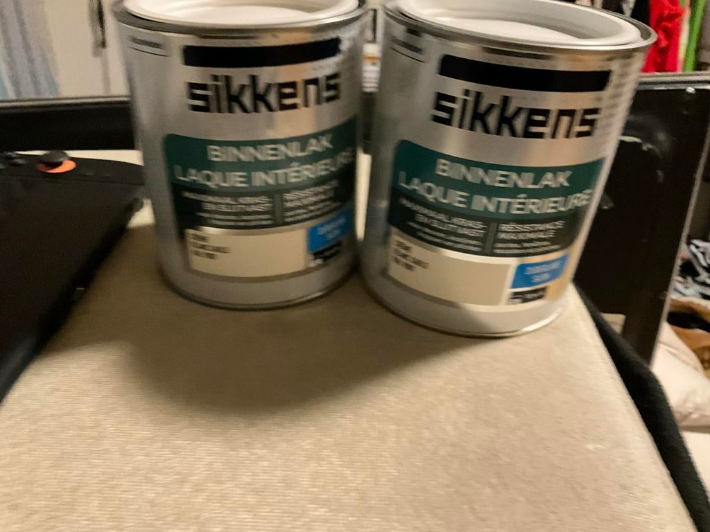 Sikkens 9001 zijdeglans. 17 euro per stuk nw, Ophalen of Verzenden, Nieuw, Wit
