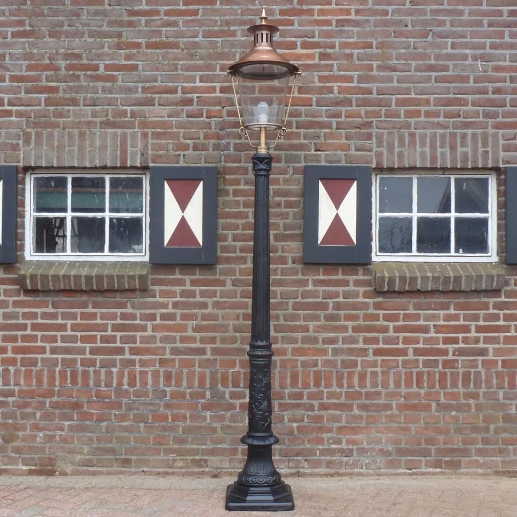 Gietijzer lantaarn, Tuin en Terras, Ophalen of Verzenden, Nieuw, Metaal, Overige typen