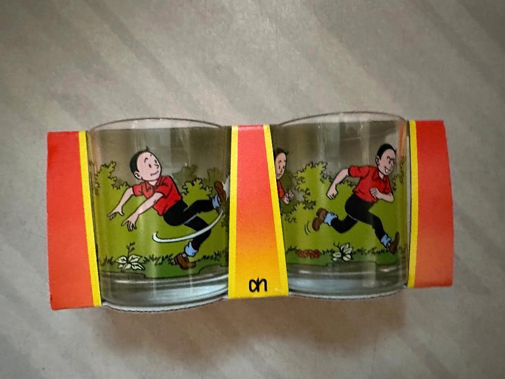 suske en wiske glazen, Huis en Inrichting, Keuken | Servies, Ophalen, Glas of Glazen, Nieuw, Glas