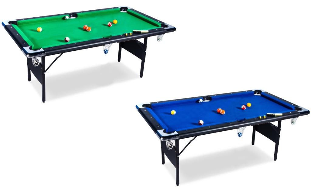 Inklapbare Pooltafel Poolbljart - 6ft - 193 x 109 x 81cm, Sport en Fitness, Biljarten en Poolen, Ophalen of Verzenden, Nieuw, Pooltafel