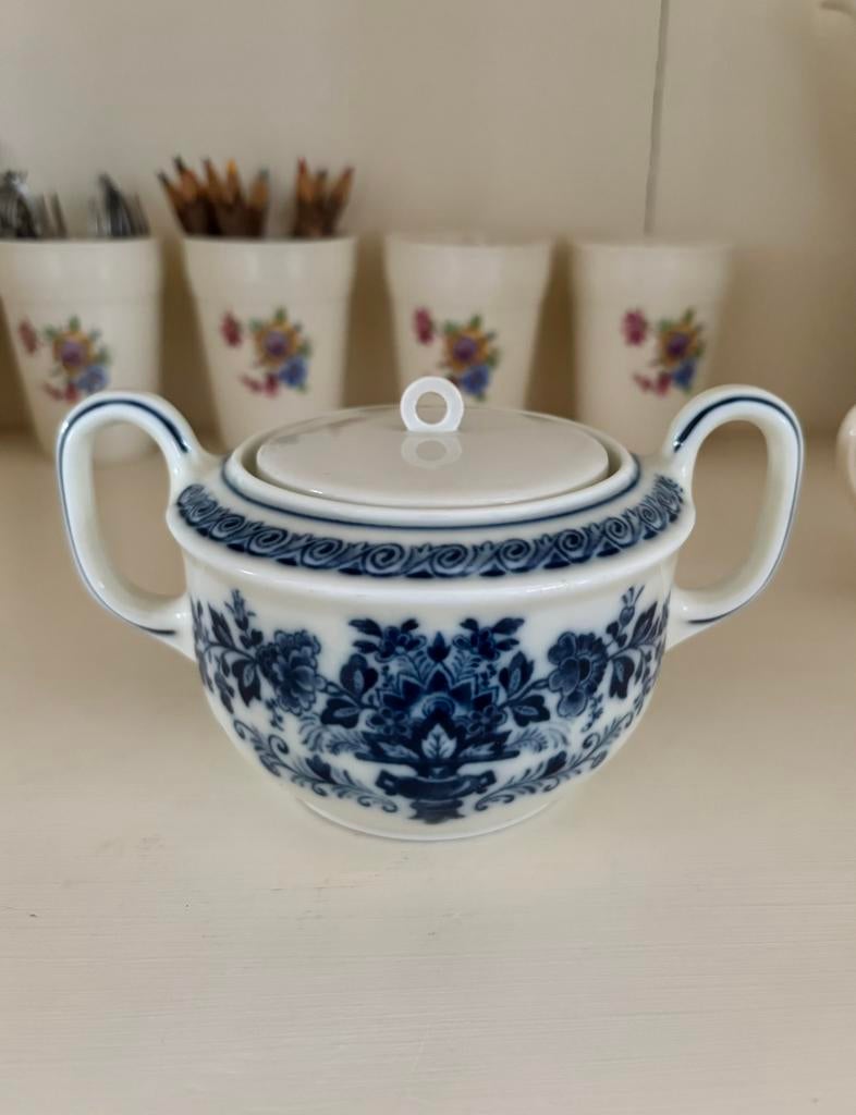 Mosa Delft suikerpotje, Ophalen of Verzenden