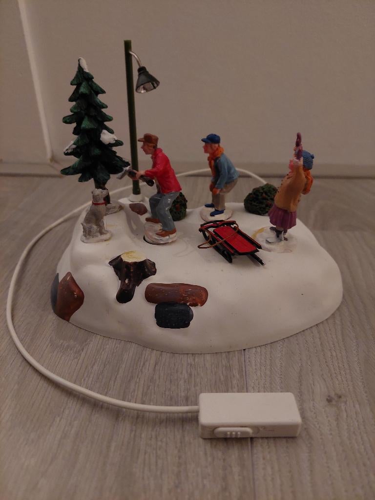 Lemax kerstdorpset (bewegend en licht), Diversen, Kerst, Ophalen, Gebruikt
