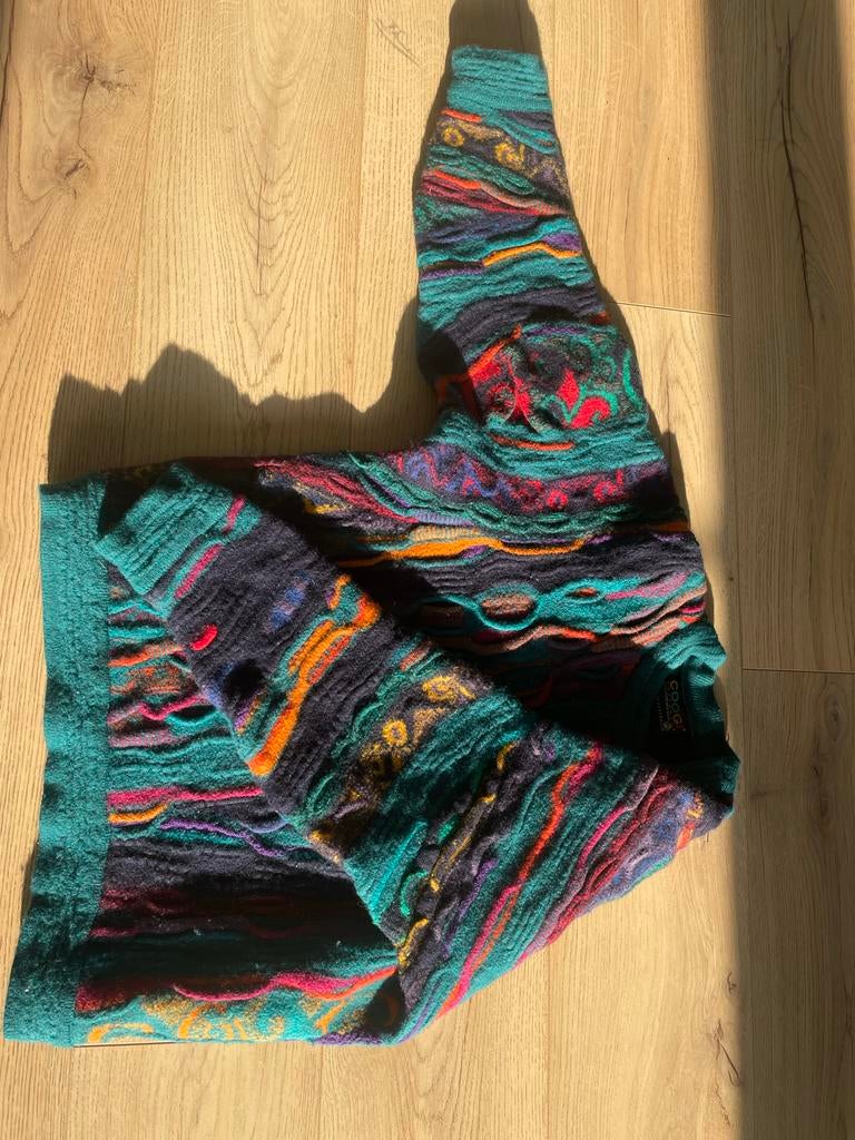 Coogi Trui Smaragdgroen - Maat M, Ophalen of Verzenden, Zo goed als nieuw, Maat 48/50 (M), Groen