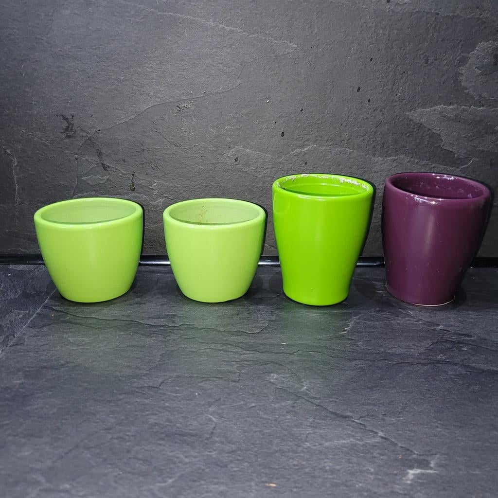 Mini bloempot, Tuin en Terras, Bloempotten, Rond, Ophalen of Verzenden, Aardewerk, Minder dan 40 cm