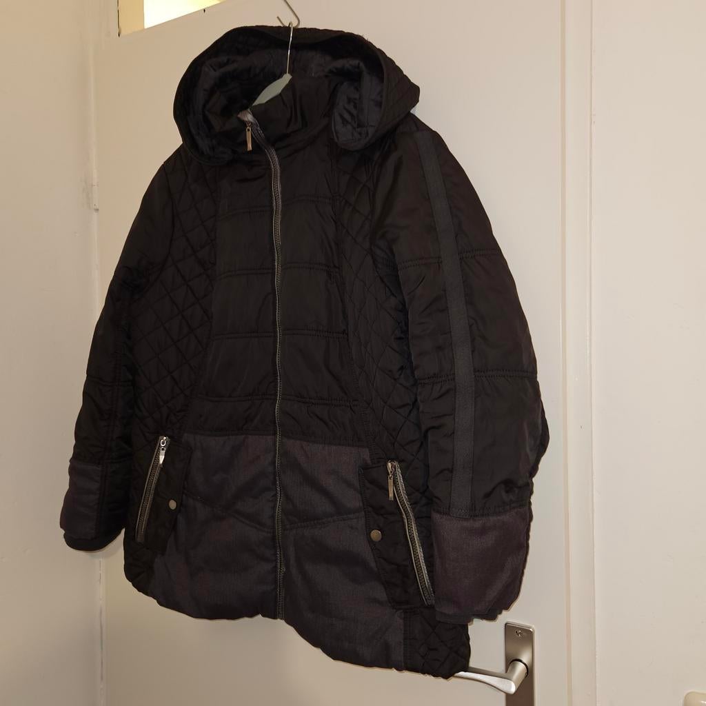 The Outerwear C&A Winterjas Maat EU 50, Zwart, Maat 46/48 (XL) of groter, Ophalen of Verzenden, Gedragen