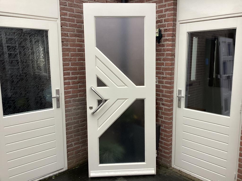 Weekamp Voordeur Thermopane Linksdraaiend 231x93x4cm 3 punts, Ophalen, Zo goed als nieuw, Buitendeur, 200 tot 215 cm