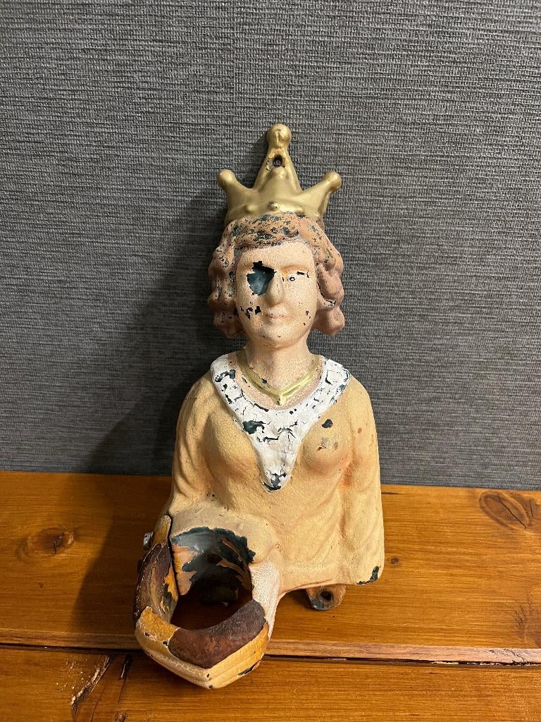 Vintage gietijzeren fles opener / kandelaar ??, Antiek en Kunst, Curiosa en Brocante, Ophalen of Verzenden