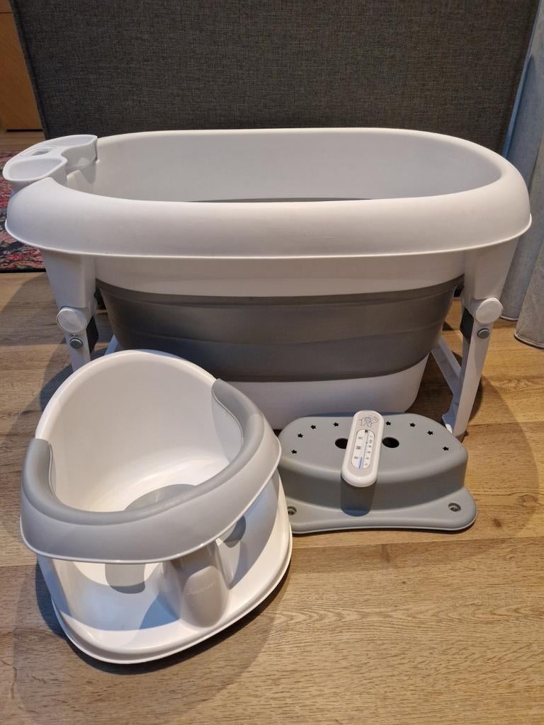 Inklapbaar Babybadje met Accessoires, Kinderen en Baby's, Badjes en Verzorging, Gebruikt, Badje, Standaard, Ophalen