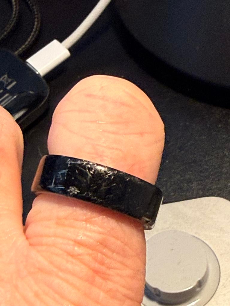Oura Ring - Maat 12, Gebruikt, Zwart, Oura ring, Ophalen of Verzenden