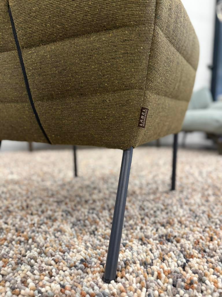 Nieuw Label Vandenberg Cocoon fauteuil groen stof Stoel, Nieuw, 75 tot 100 cm, Stof, Label van den Berg