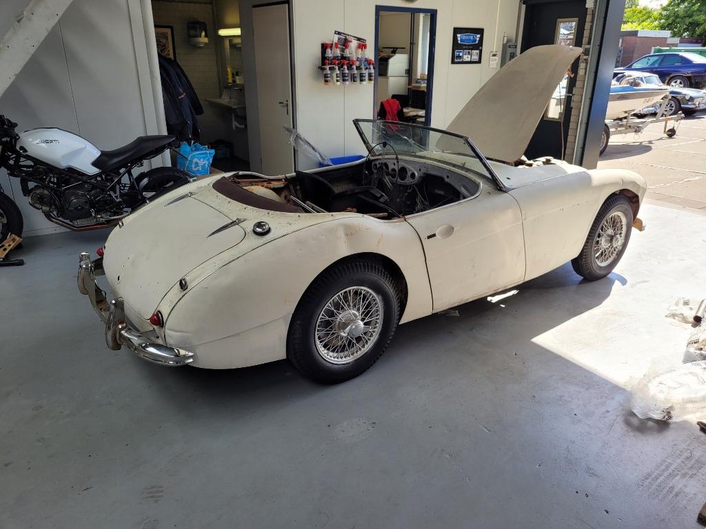 austin healey 3000 BT7, Auto's, Zwart, Cabriolet, Handgeschakeld, Particulier