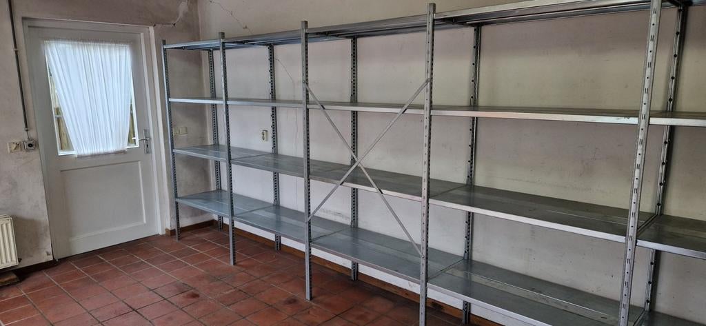 5,1 meter GS3 legbordstelling , magazijnstelling, Ophalen