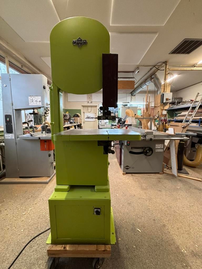 Lintzaag machine gietijzeren frame Peulen, Ophalen, Gebruikt, 70 mm of meer, Lintzaag