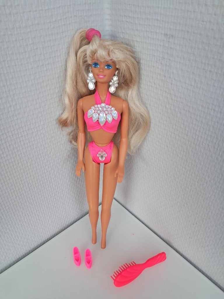 Vintage Sun Jewel Barbie (1993) – Zeer Compleet!, Ophalen of Verzenden, Zo goed als nieuw, Pop