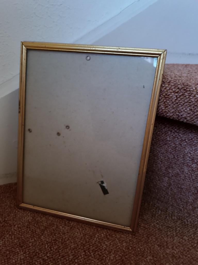 Fotolijst rhglas "goud", Antiek en Kunst, Ophalen of Verzenden