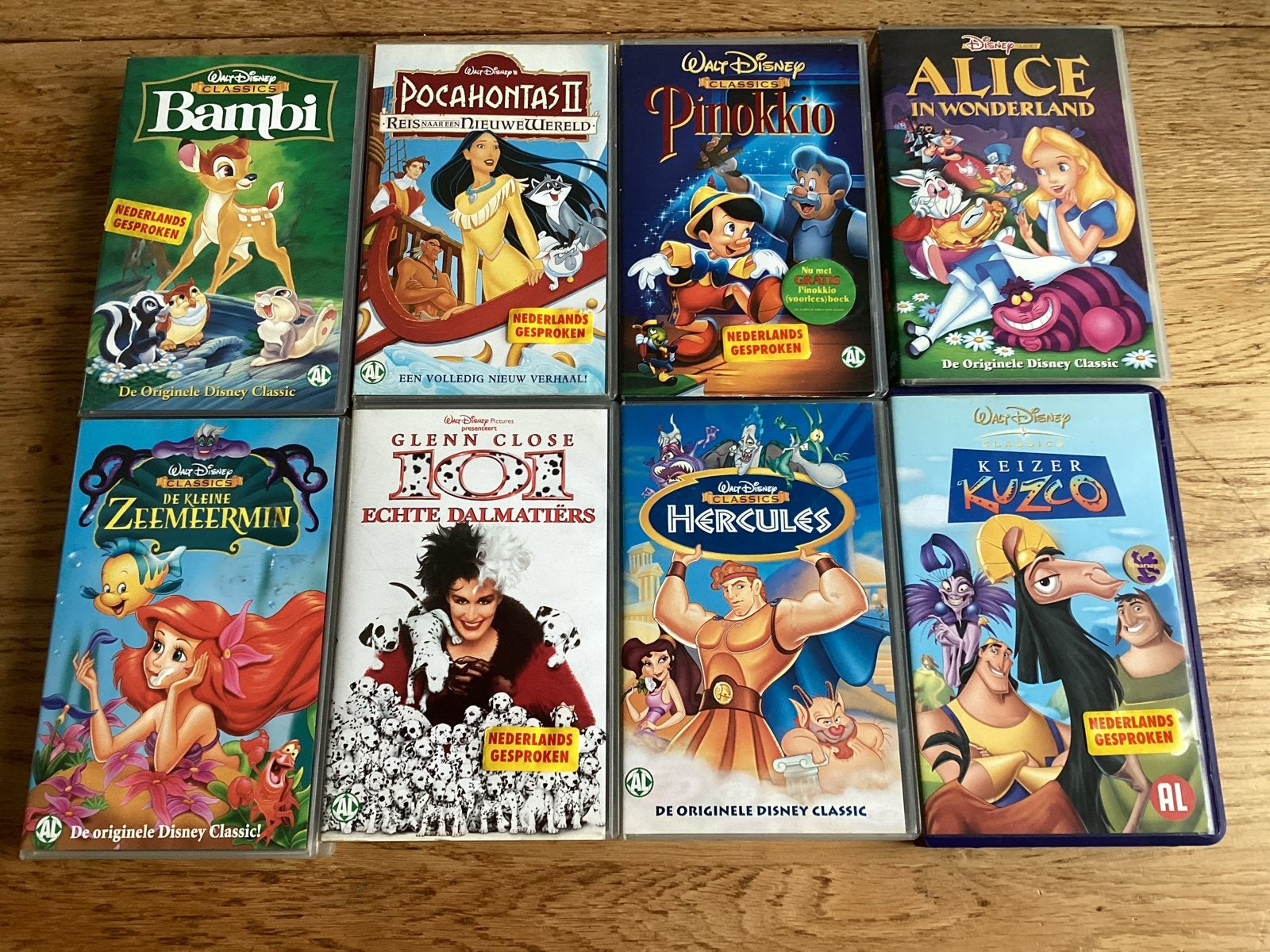 Disney VHS Collectie - 16 Klassiekers (Nederlands gesproken), Gebruikt, Alle leeftijden, Kinderfilm, VHS