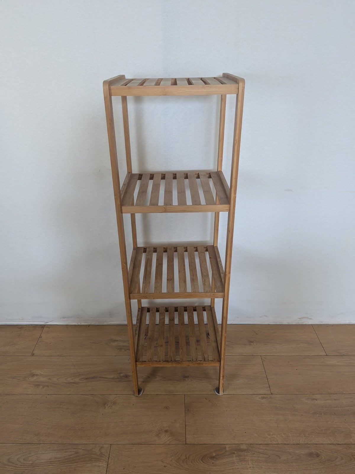Bamboe Badkamerrek / Opbergrek met 4 Etages – 111 cm Hoog, Gebruikt, Onbekend, Ophalen of Verzenden, Onbekend