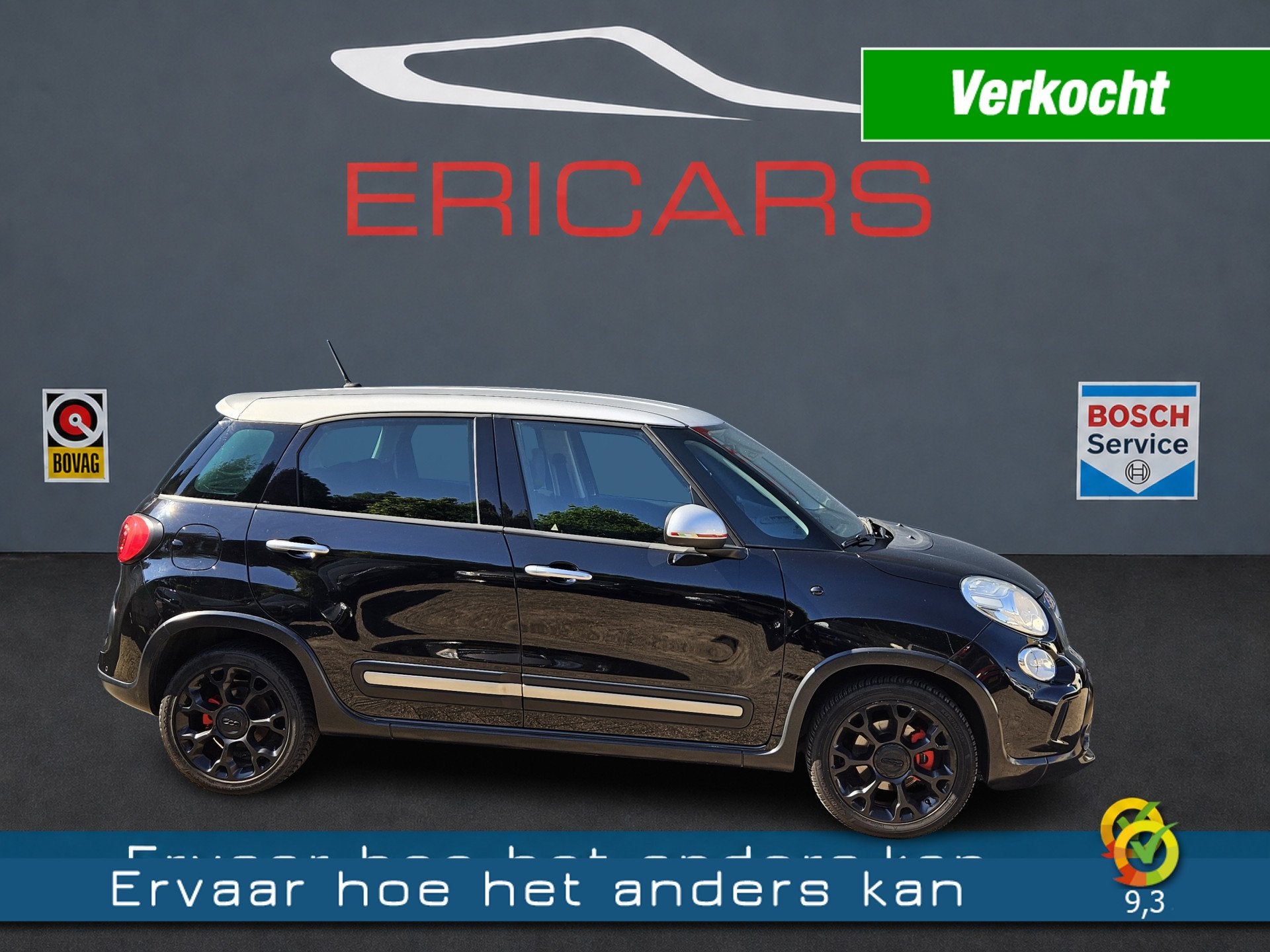 Fiat 500L 0.9 TwinAir Beats Edition (bj 2014), Voorwielaandrijving, Gebruikt, Leder en Stof, Bedrijf