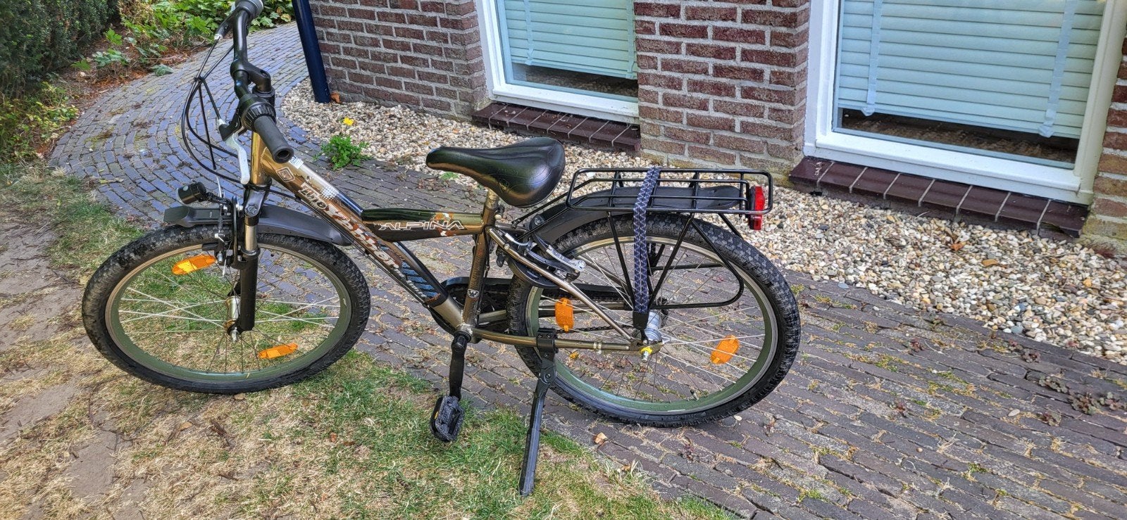 Alpina Yabber 24 inch jongensfiets, Ophalen, 20 inch of meer, Gebruikt, Velgrem