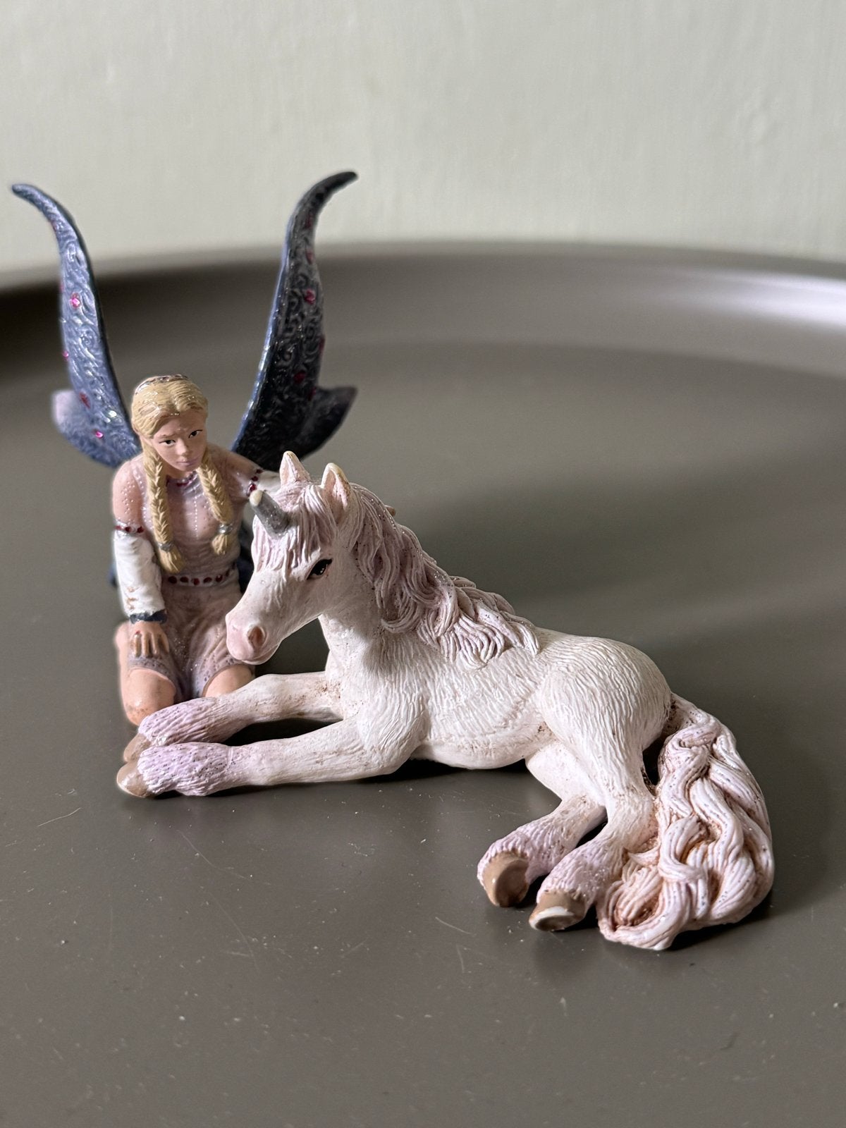 Unicorn en fee beeldje, Ophalen of Verzenden, Zo goed als nieuw