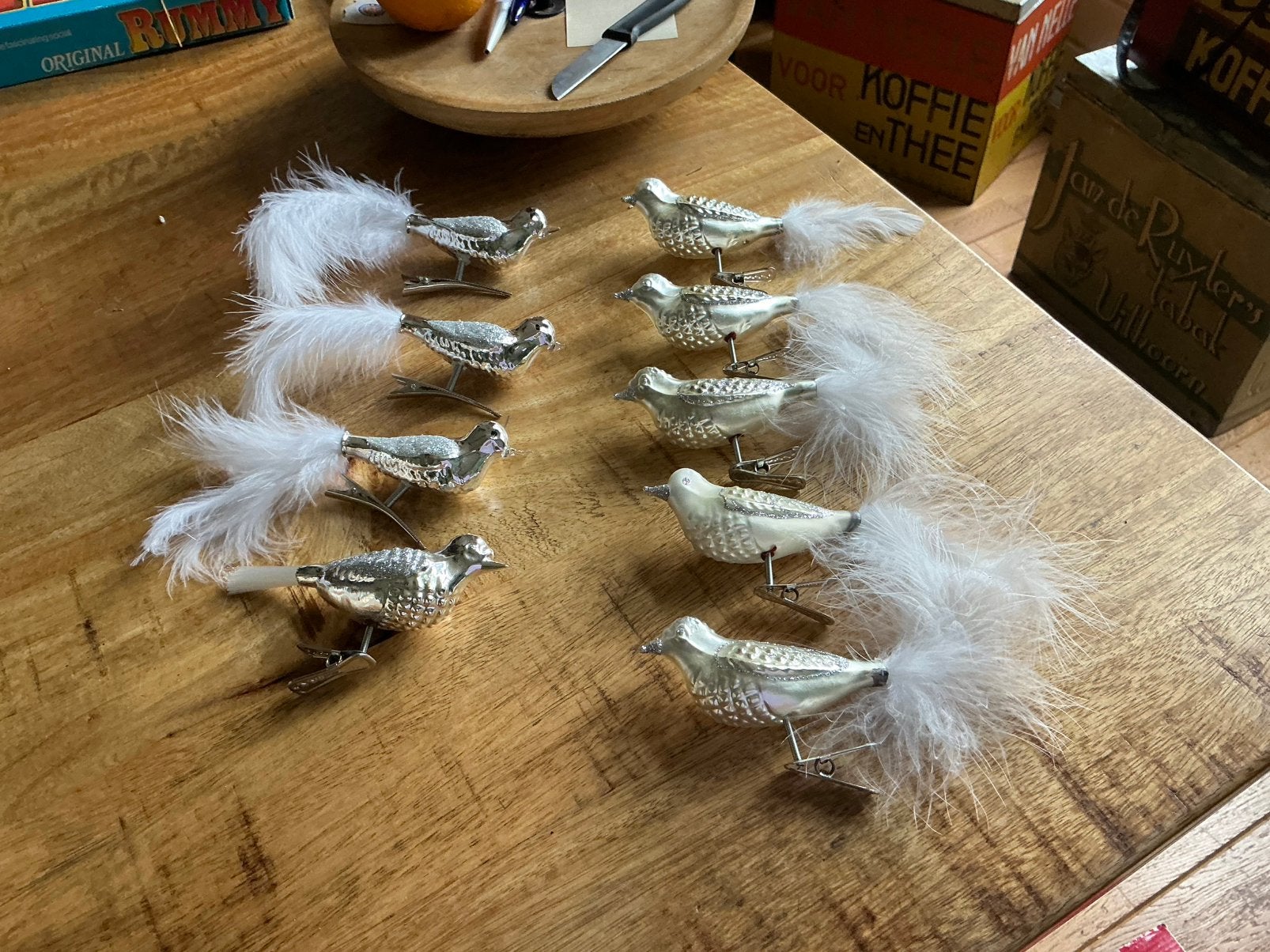Vogels op knijper, Ophalen of Verzenden