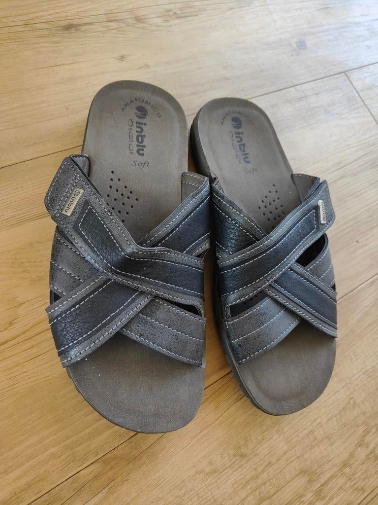 Inblu Anatomico Soft Slippers Maat 43, Slippers, Zwart, Ophalen of Verzenden, Inblu