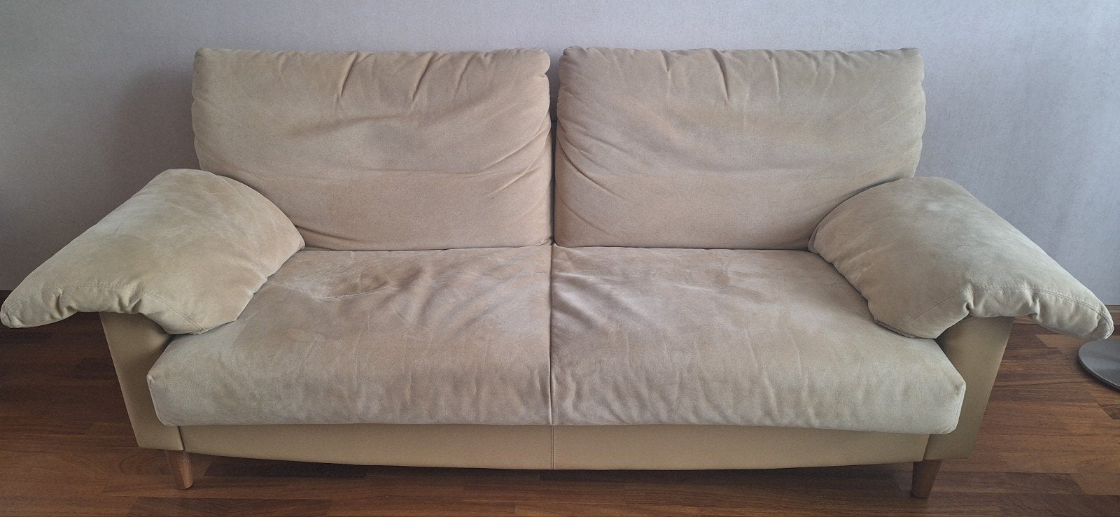 beige Leolux bank, 2,5 zits, Huis en Inrichting, Ophalen, Gebruikt, 150 tot 200 cm, Driepersoons
