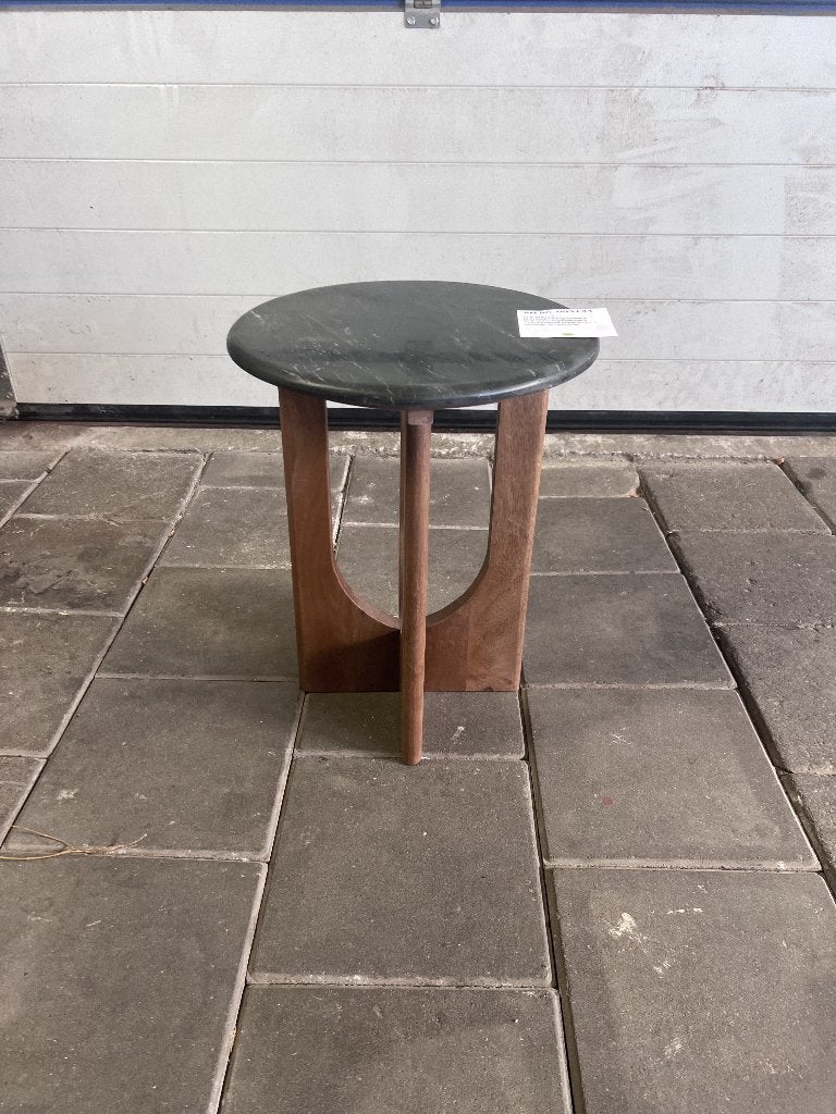 Raw Materials Bijzettafel Brunei Marmer Zwart | Van €249, nu, 45 tot 60 cm, Minder dan 55 cm, Raw Materials, Raw Materials