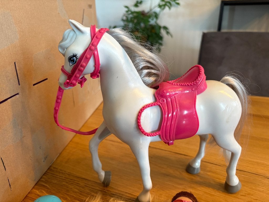 Barbie paard rijden en skiën, Kinderen en Baby's, Speelgoed | Poppen, Ophalen, Barbie