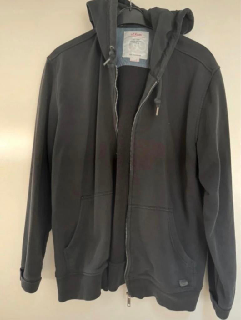 S.Oliver Zwarte Hoody XXL - Comfortabele Katoenmix, Ophalen of Verzenden, Gedragen, Overige maten, Zwart