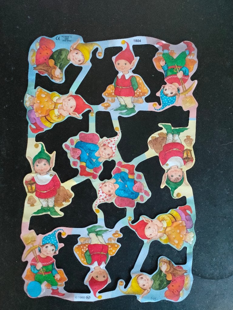 Vintage Pixie Elfjes Poëzie plaatjes, Verzamelen, Poesieplaatjes, Ophalen of Verzenden