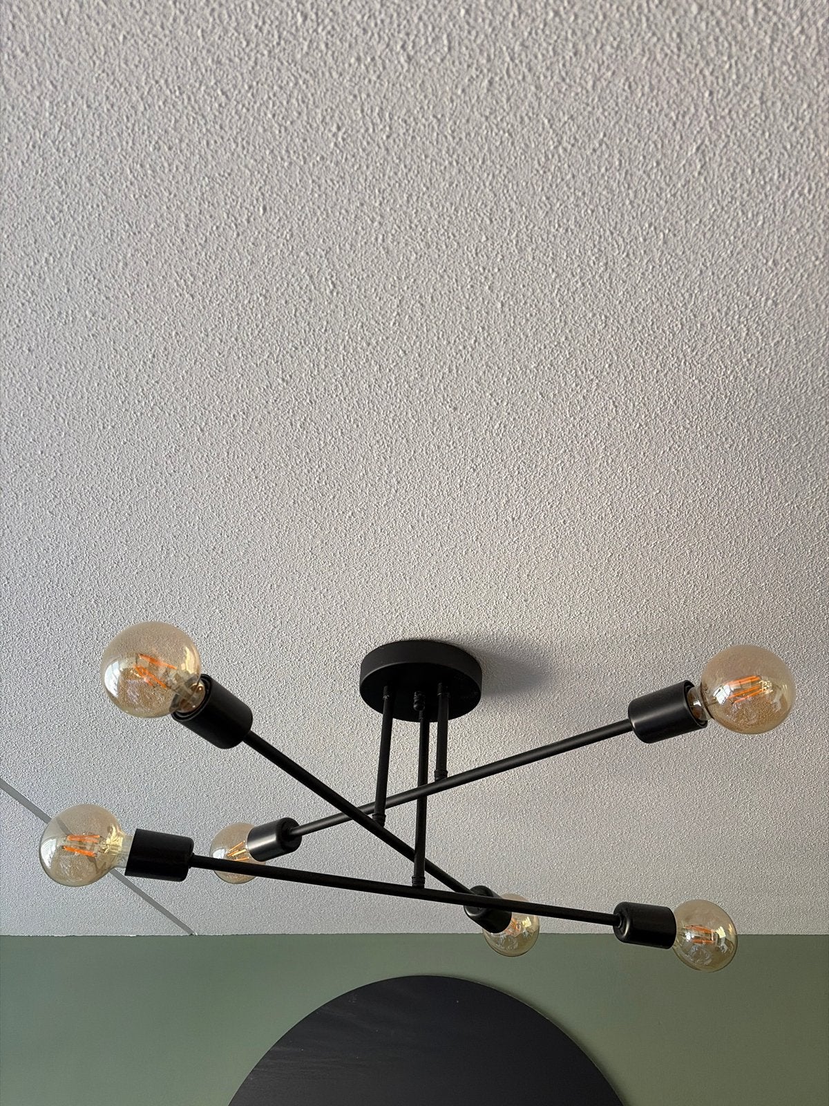 Moderne/Industriële Plafonnière - Zo goed als nieuw, Ophalen, Modern, Zwart, Zo goed als nieuw