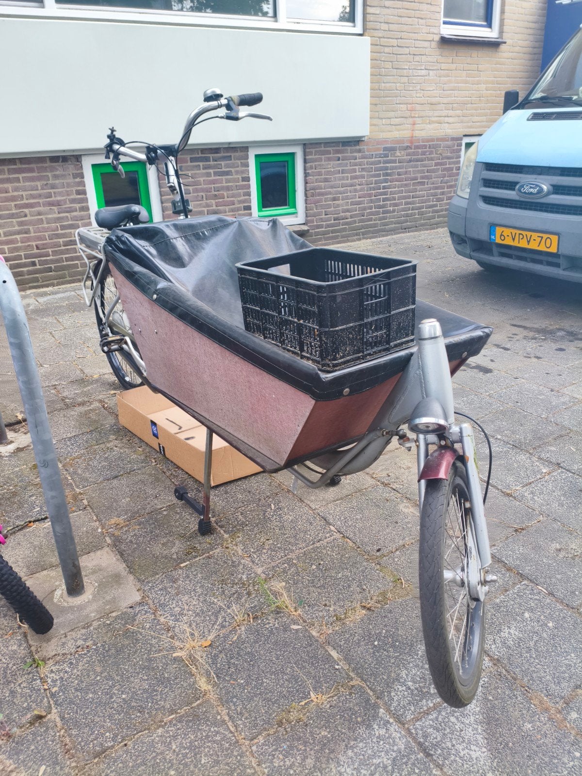 bak fiets, Ophalen, 1 kind