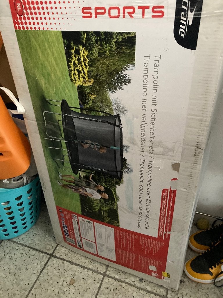 Trampoline 305 cm nieuw in verpakking, Kinderen en Baby's, Speelgoed | Buiten | Trampolines, Ophalen, Nieuw