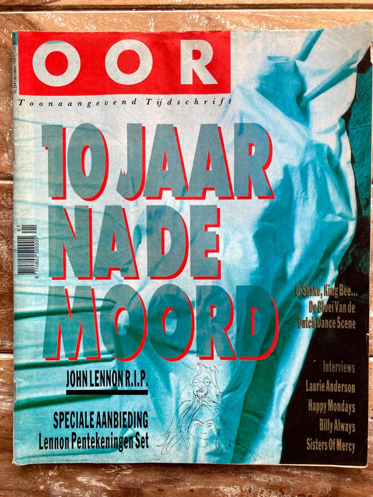 OOR Magazine 1990 JOHN LENNON Sisters Of Mercy HAPPY MONDAYS, Ophalen of Verzenden, Zo goed als nieuw, Muziek, Film of Tv