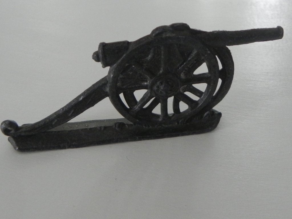 Loden miniatuur kanon., Antiek en Kunst, Ophalen of Verzenden