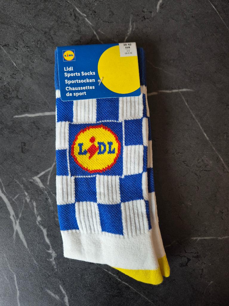 LIDL sokken checker motief maat 39-42, Kleding | Heren, Wit, Ophalen of Verzenden, Maat 39 t/m 42, Nieuw
