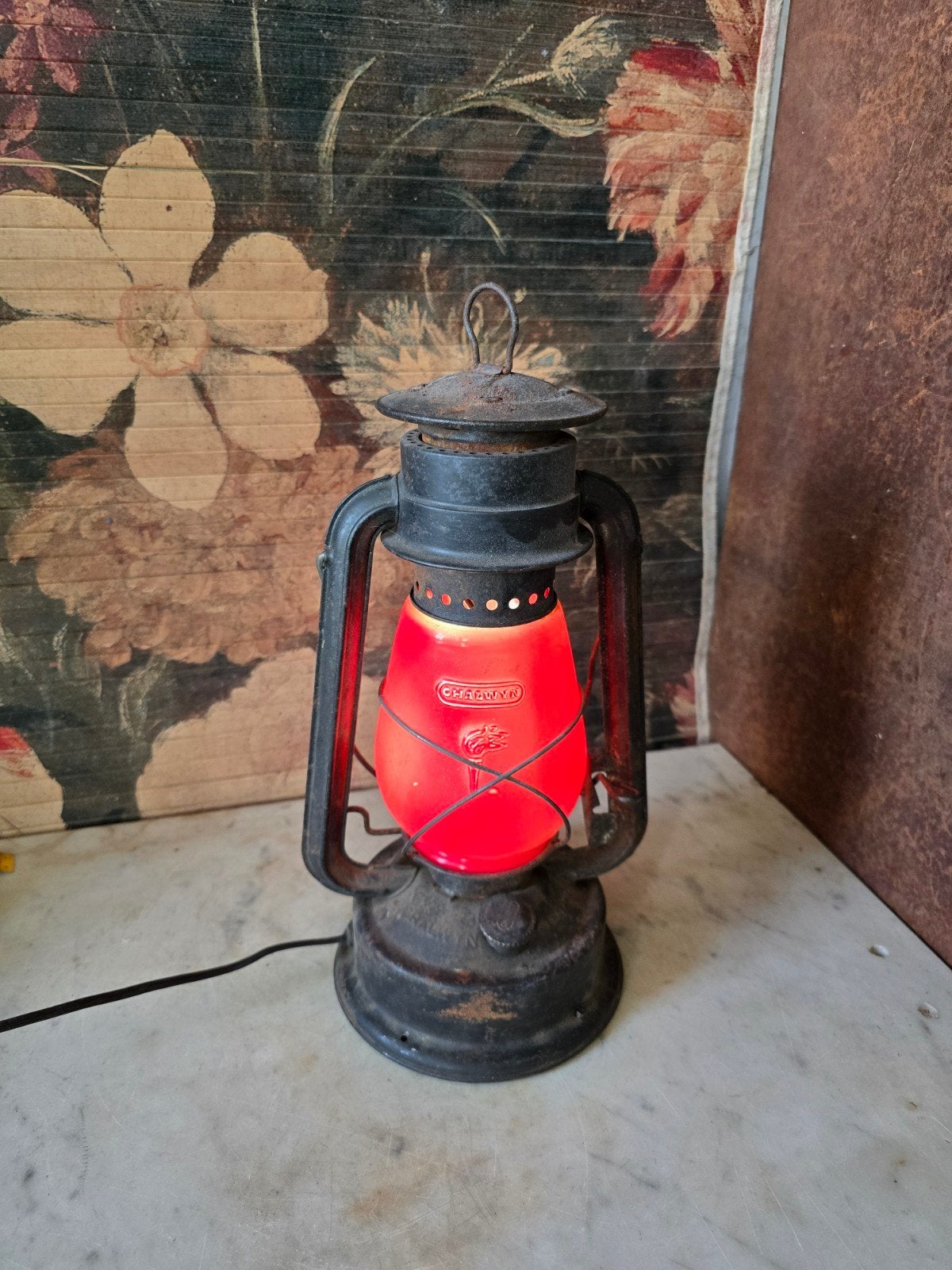 oude stormlamp stormlantaarn, Ophalen of Verzenden