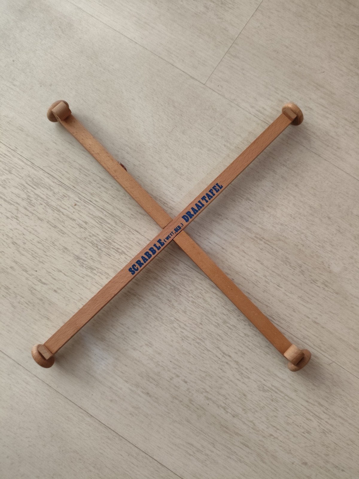 Scrabble Draaitafel - Vintage Houten Draaiplateau, Ophalen of Verzenden, Gebruikt, Scrabble (Mattel)