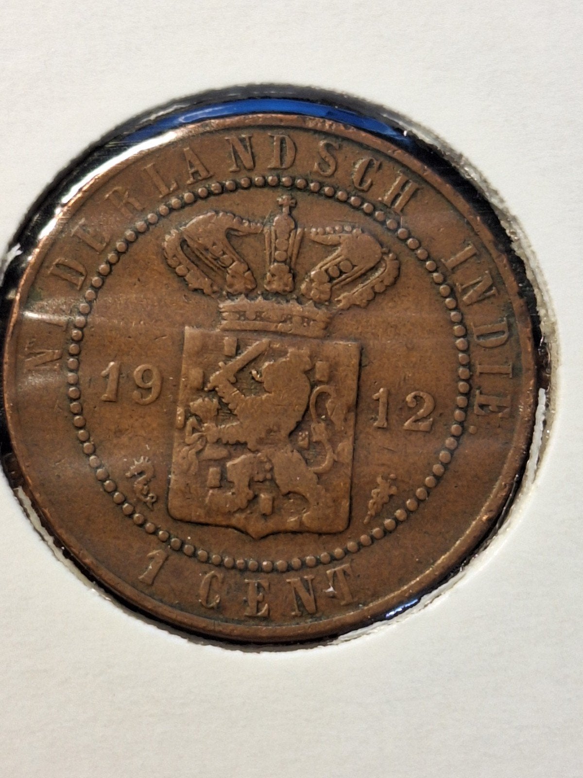 Nederlands indie cent 1912, Ophalen of Verzenden, Koningin Wilhelmina