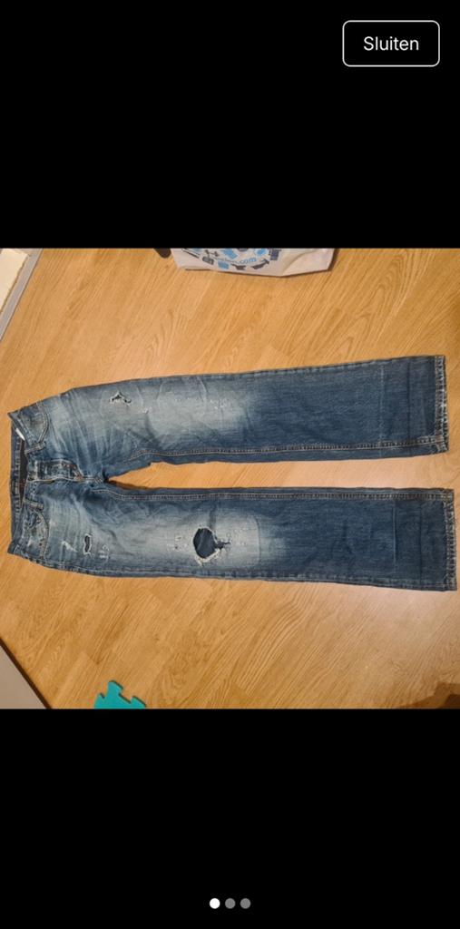 Antony Morato Jeans - Maat 44/28, Kleding | Heren, Spijkerbroeken en Jeans, Gedragen, W32 (confectie 46) of kleiner, Blauw, Ophalen of Verzenden