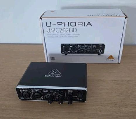 Behringer U-Phoria UMC202HD Audio Interface, Muziek en Instrumenten, Ophalen, Zo goed als nieuw