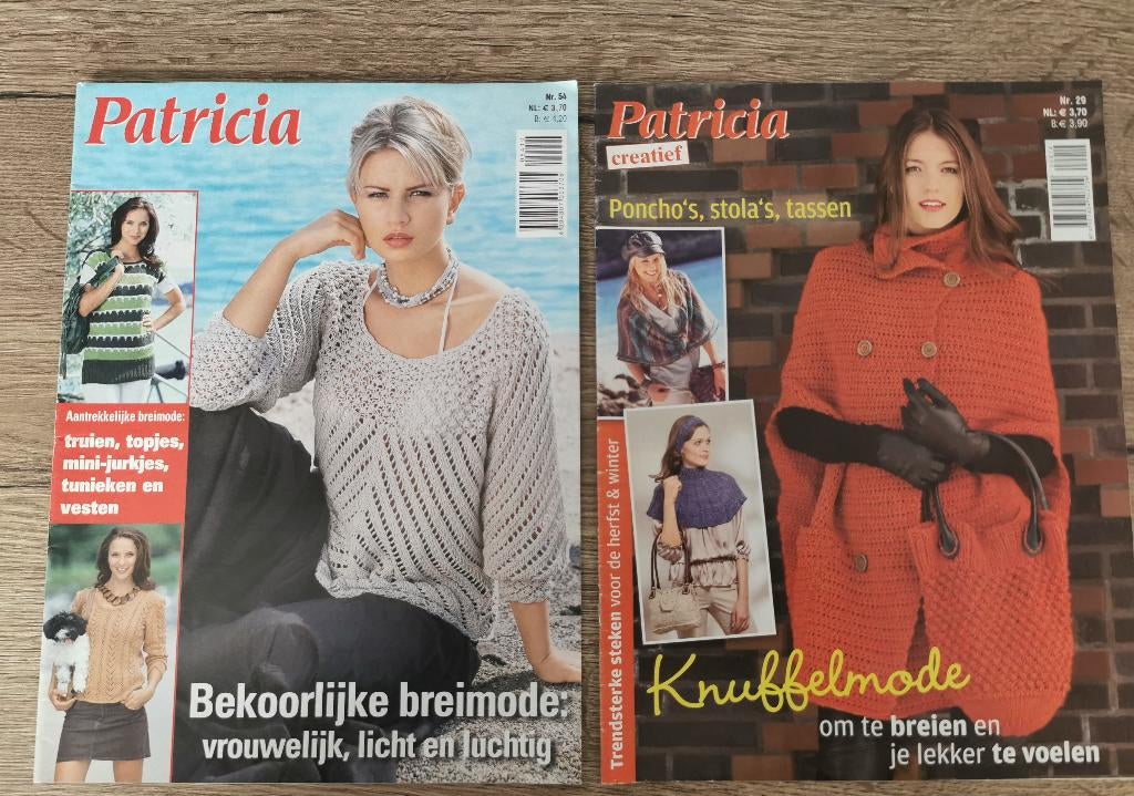 3 .. 2 stuks patricia breiboeken, Ophalen of Verzenden, Zo goed als nieuw, Breien, Wol of Garen