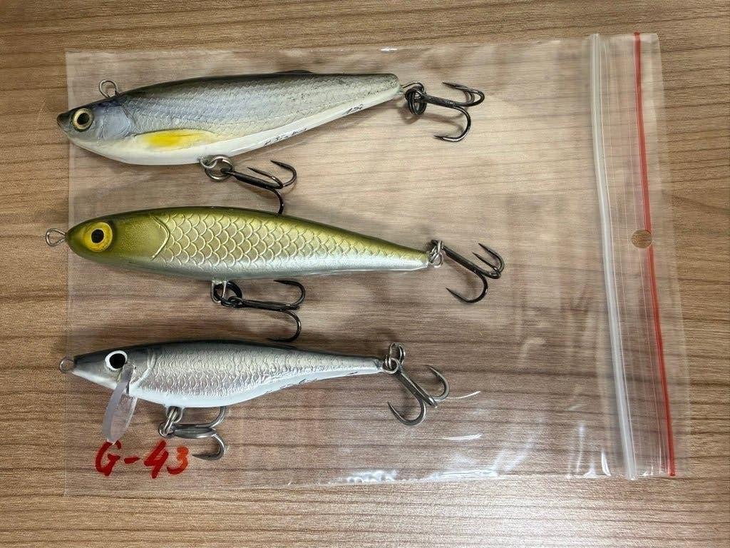 3x Handmade Wobblers voor Roofblei Nieuw Gamakatsu Dreggen, Watersport en Boten, Haak, Nieuw, Ophalen of Verzenden, E